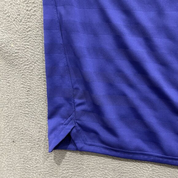 Oakley Shirt Mens Large Blue Green Center Logo Golf Polo Performance Hydrolix - Picture 5 of 12